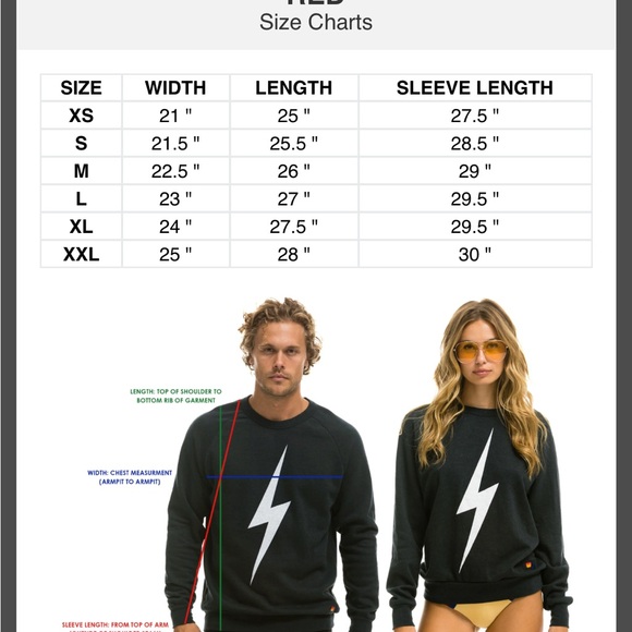 Aviator Nation Signature Logo Red Graphic Venice Surf Sweatshirt Unisex | XS - Picture 7 of 7